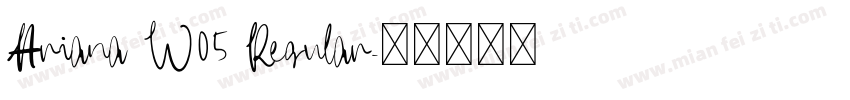 Ariana W05 Regular字体转换